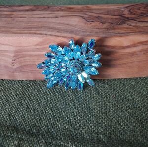 Albert Weiss Dazzling Blue Brooch
